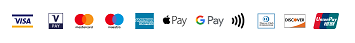 Accepted payment cards